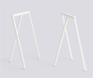 Hay - Bordbukke - Loop Stand Frame - Hvide - sæt med 2 styk - W64,5 x H72 cm